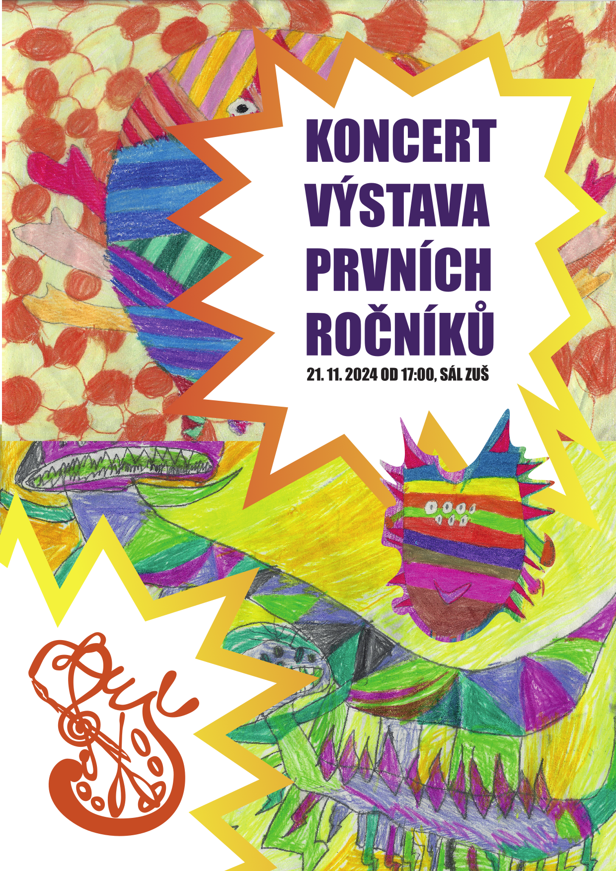 plakát Koncert a výstava prvních ročníků v pdf