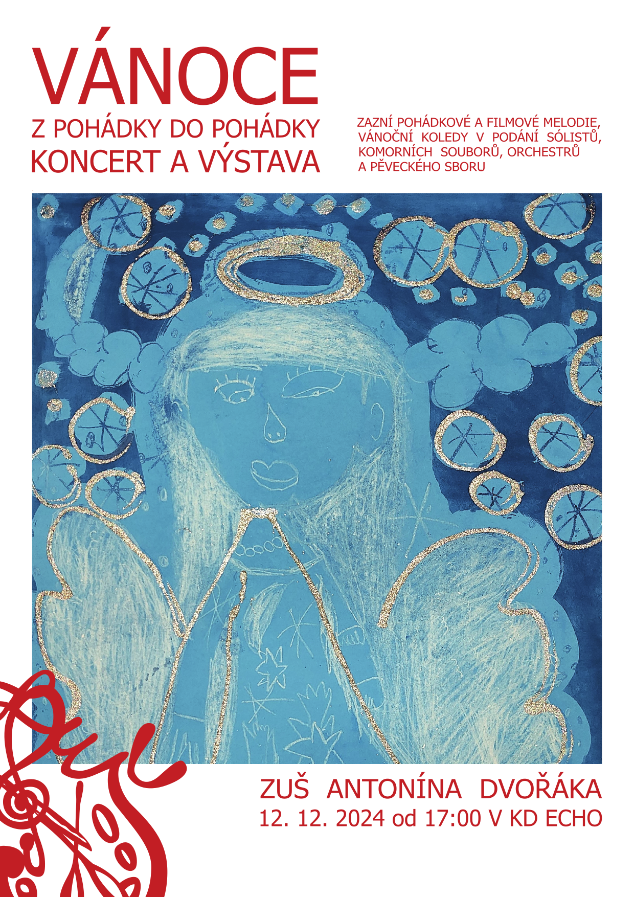 plakát Vánoční koncert a výstava v pdf