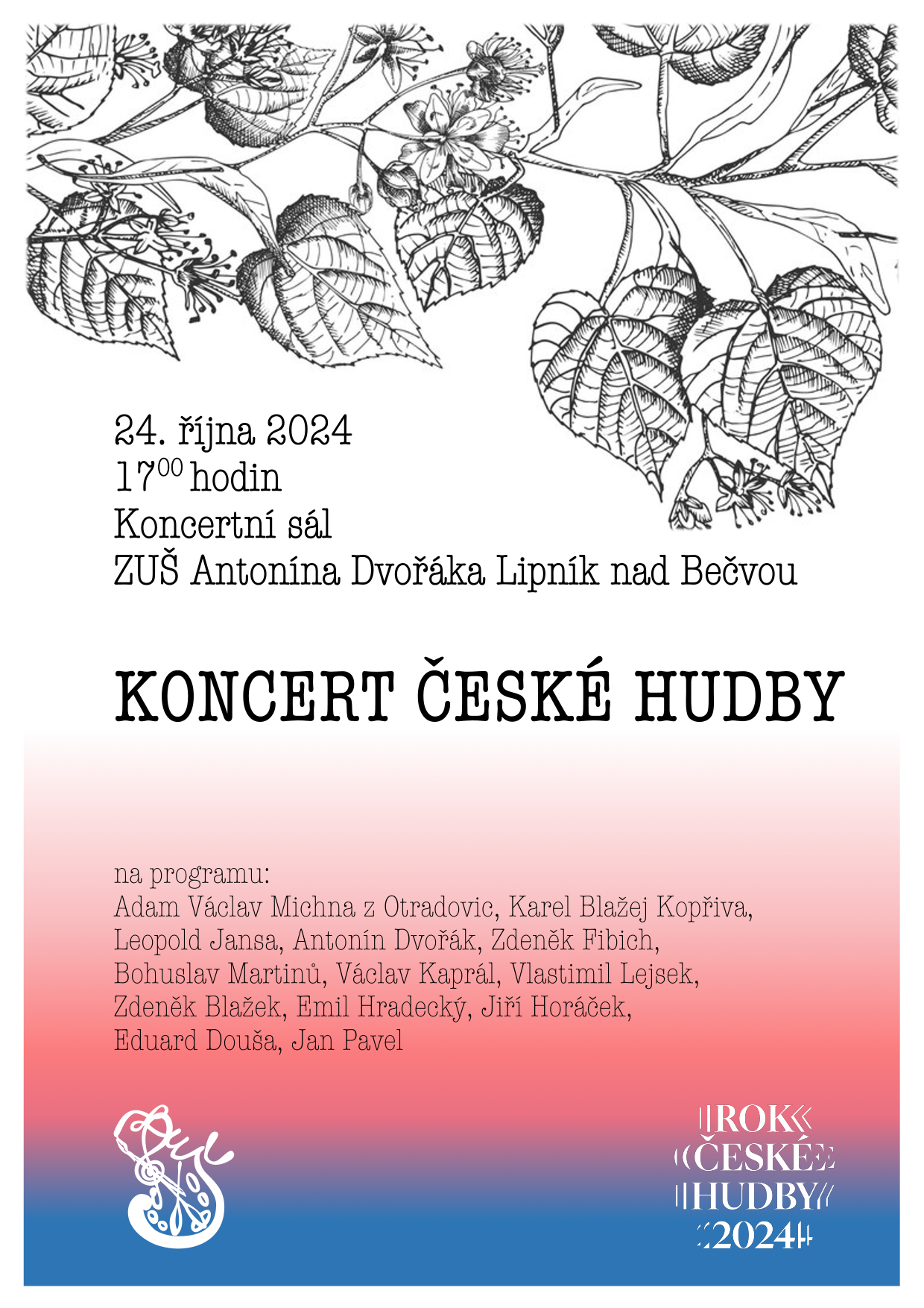 plakát Koncert české hudby v pdf